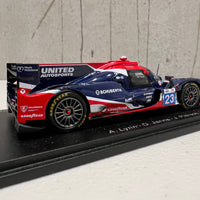 Oreca 07 - Gibson No.23 United Autosports USA - 10th 24H Le Mans 2022 - A. Lynn - O. Jarvis - J. Pierson - 1:43 Scale Resin Model Car - Spark