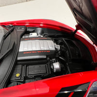 CHEVROLET CORVETTE GRAND SPORT (RED/WHITE STRIPES/BLACK FENDER HASH MARKS) - 1:18 Scale Composite Model Car