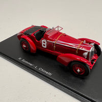 Alfa Romeo 8C No.8 Winner 24H Le Mans 1932 - R. Sommer - L. Chinetti - 1:43 Scale Resin Model Car - Spark