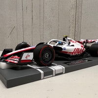 HAAS F1 TEAM VF-22 - MICK SCHUMACHER - FIRST POINTS - BRITISH GP 2022 - 1:18 Scale Resin Model Car - Minichamps