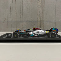 Mercedes-AMG Petronas F1 W13 E Performance No.44 Mercedes-AMG Petronas F1 Team - Miami GP 2022 - Lewis Hamilton. With Acrylic Cover - 1:18 Scale Resin Model Car - SPARK - RRP $380 NOW $340