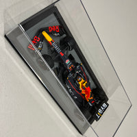 Oracle Red Bull Racing RB18 No.1 Oracle Red Bull Racing - Winner Miami GP 2022 - Max Verstappen. With Acrylic Cover - 1:18 Scale Resin Model Car