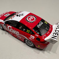 Chris Pither - PremiAir Coca-Cola Racing #22 Holden ZB Commodore - 2022 Repco Supercars Championship Season - 1:18 Scale Model - AUTHENTIC COLLECTABLES