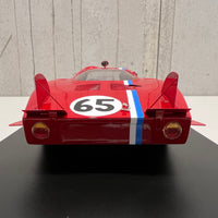 Alfa Romeo 33/2 No.65 24H Le Mans 1968 - S. Trosch - K. von Wendt - With Acrylic Cover - 1:18 Scale Resin Model Car