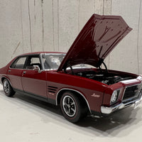 HOLDEN HQ GTS MONARO - BURGUNY SEDAN - 1:18 DIECAST MODEL