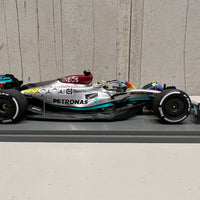 Mercedes-AMG Petronas F1 W13 E Performance No.44 Mercedes-AMG Petronas F1 Team - Miami GP 2022 - Lewis Hamilton. With Acrylic Cover - 1:18 Scale Resin Model Car - SPARK - RRP $380 NOW $340
