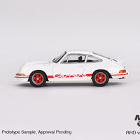 Porsche 911 Carrera RS 2.7 - Grand Prix White / Red - Mini GT - 1:64 Scale Diecast Model