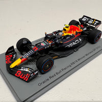 Oracle Red Bull Racing RB18 No.11 Oracle Red Bull Racing - Winner Monaco GP 2022 - Sergio Pérez - 1:43 Scale Resin Model Car - Spark