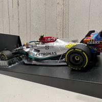 MERCEDES-AMG PETRONAS FORMULA ONE TEAM F1 W13 E PERFORMANCE - LEWIS HAMILTON - MIAMI GP 2022 - 1:18 Scale Diecast Model Car - Minichamps