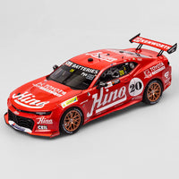 Scott Pye - Team 18 #20 Chevrolet Camaro ZL1 - 2023 Gold Coast 500 Hino Team Samurai Retro Livery - 1:18 Scale Diecast Model - Authentic Collectables