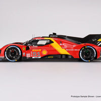 2023 WEC 6 Hr of Spa 3rd Place - #51 Ferrari 499P - 1:18 Scale Model - BBR