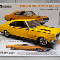 HOLDEN HG MONARO GTS 350 - INDY ORANGE - 1:18 SCALE DIECAST MODEL