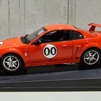2000 FORD MUSTANG COBRA R RACE CAR ORANGE - 1:18 SCALE DIECAST MODEL - AUTOart
