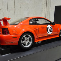 2000 FORD MUSTANG COBRA R RACE CAR ORANGE - 1:18 SCALE DIECAST MODEL - AUTOart