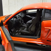 2000 FORD MUSTANG COBRA R RACE CAR ORANGE - 1:18 SCALE DIECAST MODEL - AUTOart