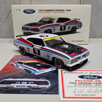 ALLAN MOFFAT - VERN SCHUPPAN - 1976 HARDIE-FERODO 1000 - FORD FALCON XB #9 - 1:18 SCALE DIECAST MODEL - AUTOart