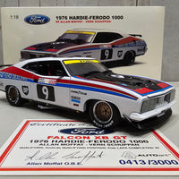 ALLAN MOFFAT - VERN SCHUPPAN - 1976 HARDIE-FERODO 1000 - FORD FALCON XB #9 - 1:18 SCALE DIECAST MODEL - AUTOart