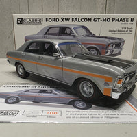 FORD XW FALCON GTHO PHASE II - SILVER FOX - 1:18 SCALE DIECAST MODEL