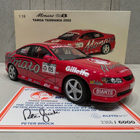 PETER BROCK - 2002 TARGET TASMANIA - CV8 MONARO - 1:18 SCALE DIECAST MODEL - AUTOart