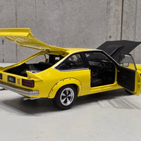 A9X TORANA 308 FACTORY CAR - YELLOW - 1:24 SCALE DIECAST MODEL - DDA