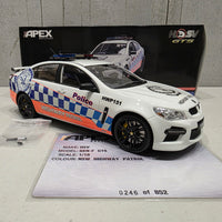 2013 VF HSV GEN-F GTS - NSW POLICE CAR - 1:18 SCALE MODEL - APEX REPLICAS