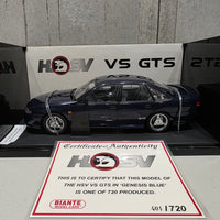 HSV VS GTS - 1:18 SCALE DIECAST MODEL - GENESIS BLUE - BIANTE