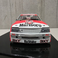 PETER BROCK - LARRY PERKINS - HOLDEN DEALER TEAM - VK COMMODORE - 1984 BATHURST WINNER - 1:18 SCALE DIECAST WITH HELMET - BIANTE