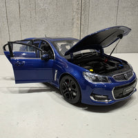 HOLDEN VF COMMODORE SSV REDLINE - SLIPSTREAM BLUE - 1:18 SCALE DIECAST MODEL - BIANTE
