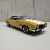 HOLDEN HQ GTS MONARO - SUNBURST METALLIC WITH WHITE STRIPES - 1:18 SCALE DIECAST MODEL