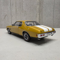 HOLDEN HQ GTS MONARO - SUNBURST METALLIC WITH WHITE STRIPES - 1:18 SCALE DIECAST MODEL
