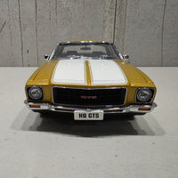 HOLDEN HQ GTS MONARO - SUNBURST METALLIC WITH WHITE STRIPES - 1:18 SCALE DIECAST MODEL