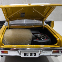 HOLDEN HQ GTS MONARO - SUNBURST METALLIC WITH WHITE STRIPES - 1:18 SCALE DIECAST MODEL