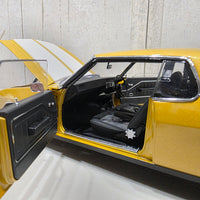HOLDEN HQ GTS MONARO - SUNBURST METALLIC WITH WHITE STRIPES - 1:18 SCALE DIECAST MODEL