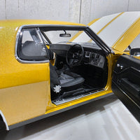 HOLDEN HQ GTS MONARO - SUNBURST METALLIC WITH WHITE STRIPES - 1:18 SCALE DIECAST MODEL