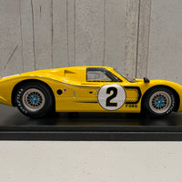 Ford GT40 Mk IV No.2 4th 24H Le Mans 1967 B. McLaren - M. Donohue - With Acrylic Cover - 1:18 Scale Resin Model Car - SPARK