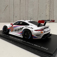 Porsche 911 RSR-19 No.79 WeatherTech Racing - 2nd LMGTE Am 24H Le Mans 2022 - C. MacNeil - J. Andlauer - T. Merrill - 1:43 Scale Resin Model Car - Spark