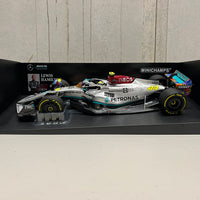 MERCEDES-AMG PETRONAS FORMULA ONE TEAM F1 W13 E PERFORMANCE - LEWIS HAMILTON - MIAMI GP 2022 - 1:18 Scale Diecast Model Car - Minichamps