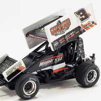 2023 #3Z MOOSE'S LZ BAR & GRILL SPRINT CAR - BROCK ZEARFOSS - 1:50 SCALE DIECAST MODEL
