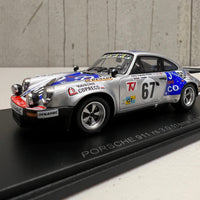 Porsche 911 RS 3.0 No.67 11th 24H Le Mans 1975 - A-C. Verney -Y. Fontaine - C. Tarnaud - 1:43 Scale Resin Model Car - Spark