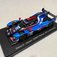Oreca 07 - Gibson No.39 GRAFF Racing - 24H Le Mans 2022 - E. Trouillet - S. Page - D. Droux - 1:43 Scale Resin Model Car - Spark