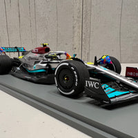 Mercedes-AMG Petronas F1 W13 E Performance No.44 Mercedes-AMG Petronas F1 Team - Miami GP 2022 - Lewis Hamilton. With Acrylic Cover - 1:18 Scale Resin Model Car - SPARK - RRP $380 NOW $340