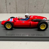 Cooper T51 No.18 Dutch GP 1960 - Maurice Trintignant - 1:43 Scale Resin Model Car - Spark