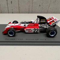 Surtees TS9B No.22 British GP 1972 - Tim Schenken - 1:43 Scale Resin Model Car - Spark