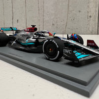 Mercedes-AMG Petronas F1 W13 E Performance No.63 Mercedes-AMG Petronas F1 Team - Miami GP 2022 - George Russell - 1:43 Scale Resin Model Car - Spark