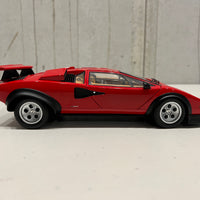 Lamborghini Countach Walter Wolf - Red - 1:18 Scale Diecast Model Car - KYOSHO