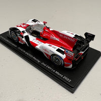 TOYOTA GR010 HYBRID No.7 TOYOTA GAZOO Racing - 2nd 24H Le Mans 2022 - M. Conway - K. Kobayashi - J. M. López - 1:43 Scale Resin Model Car - Spark