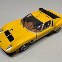 Lamborghini Miura SVR - Yellow/Black - 1:18 Scale Diecast Model Car - KYOSHO