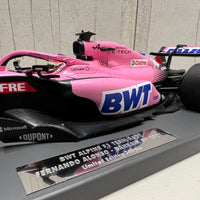 BWT ALPINE F1 TEAM A522 - FERNANDO ALONSO - BAHRAIN GP 2022 - 1:18 Scale Resin Model Car - Minichamps
