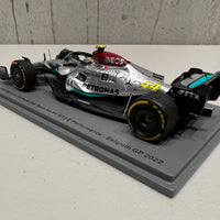 Mercedes-AMG Petronas F1 W13 E Performance No.44 Mercedes-AMG Petronas F1 Team - Belgian GP 2022 - Lewis Hamilton - 1:43 Scale Resin Model Car - Spark
