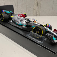 MERCEDES-AMG PETRONAS FORMULA ONE TEAM F1 W13 E PERFORMANCE - LEWIS HAMILTON - MIAMI GP 2022 - 1:18 Scale Diecast Model Car - Minichamps